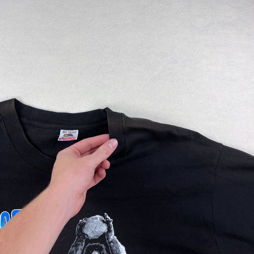 Vintage 90s Lost In Space T Shirt Mens XL Black Cyclops Graphic Sci-Fi USA Made - Picture 8 of 8